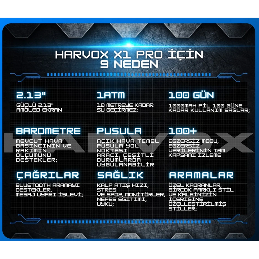 HARVOX X1 PRO AKILLI SAAT