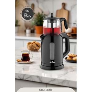 SİNBO ELEKTİRİKLİ ÇAY MAKİNESİ 2İN1 STM-5840