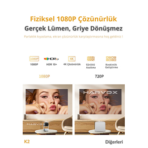 HARVOX K2 ŞARJLI PROJEKSİYON