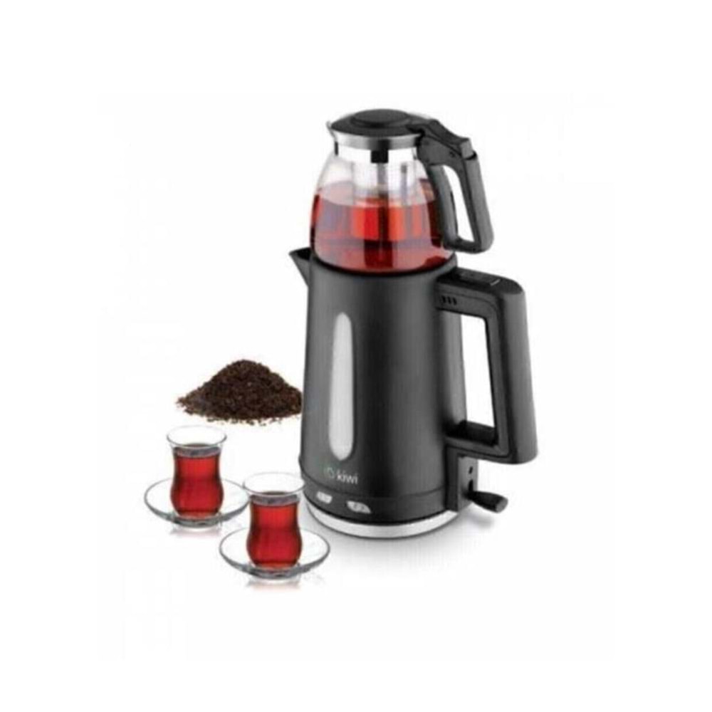 KİWİ KTM-2907 2200W CAM DEMLİKLİ ÇAY MAKİNASI