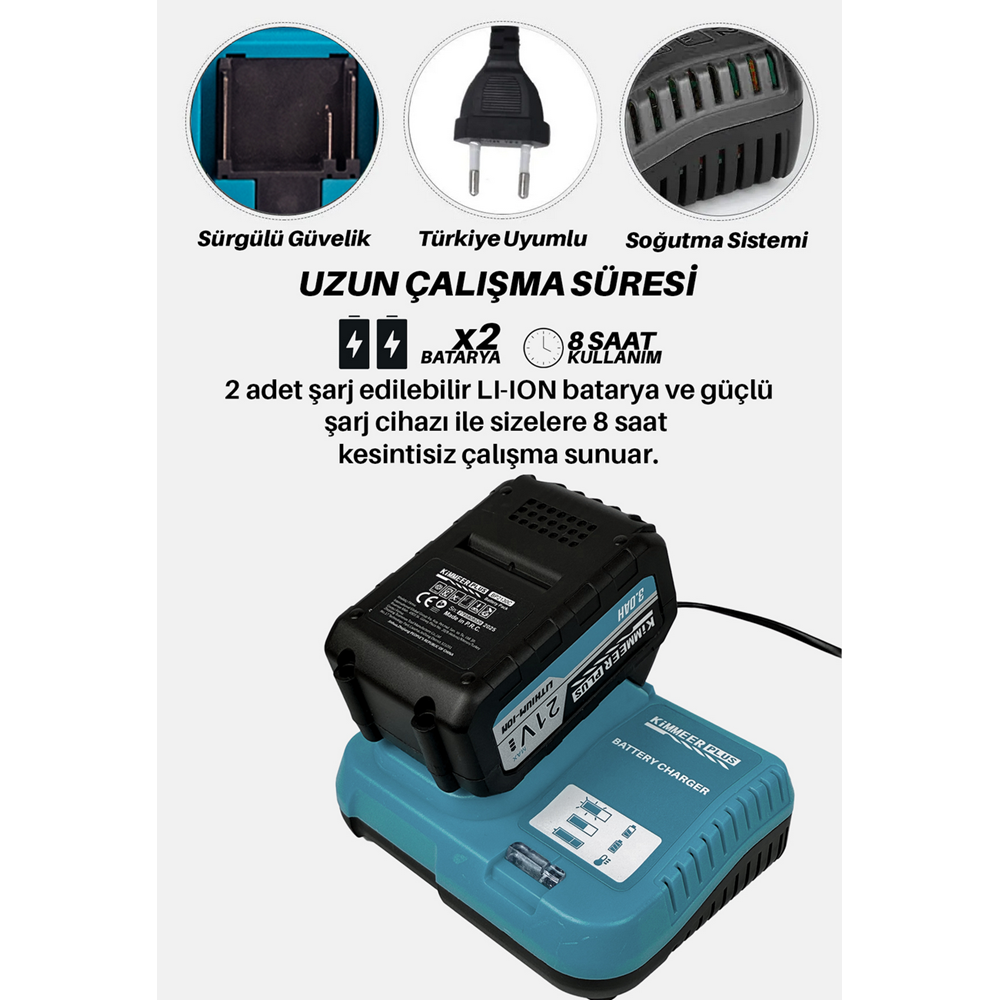 KİMMEER PLUS TELESKOPİK 4 LÜ SET MAVİ