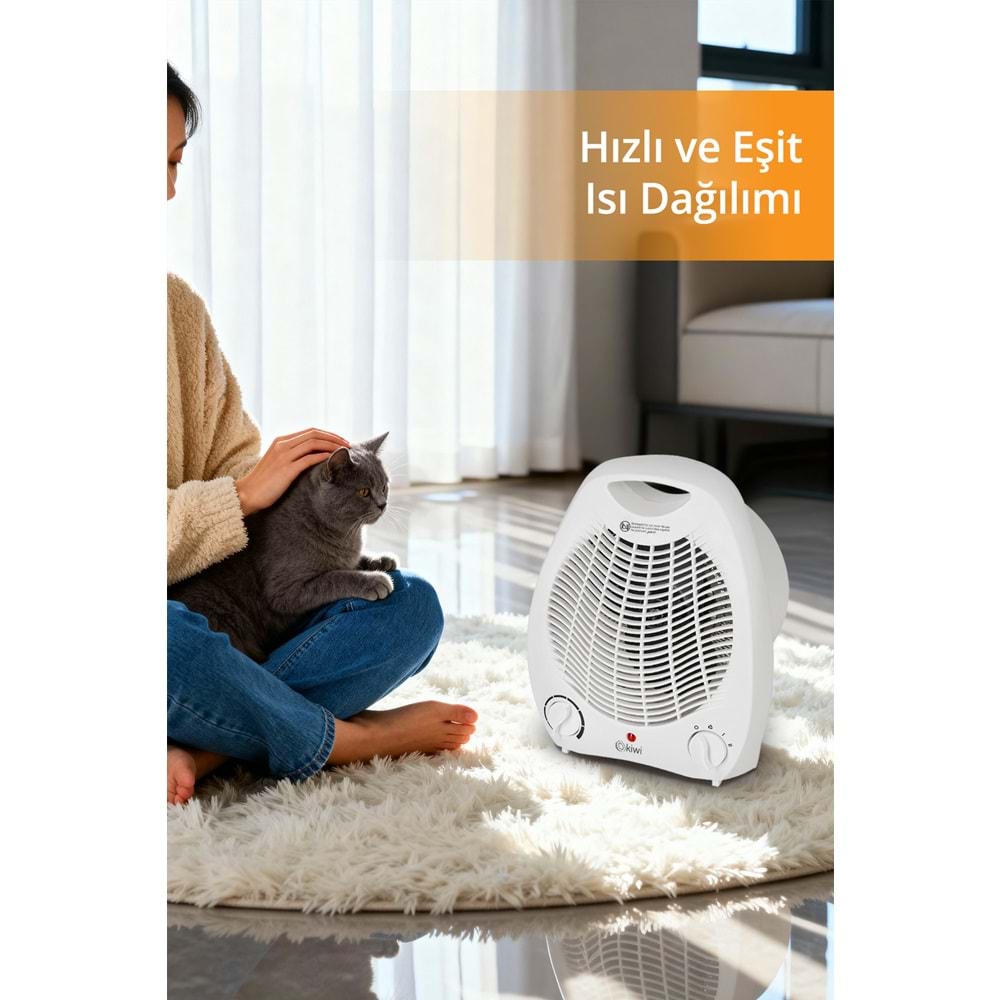 KİWİ KHT-8415 ELEKTRİKLİ ISITICI FAN