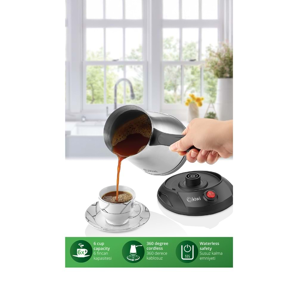 KİWİ KCM-7512 TÜRK KAHVESİ MAKİNASI