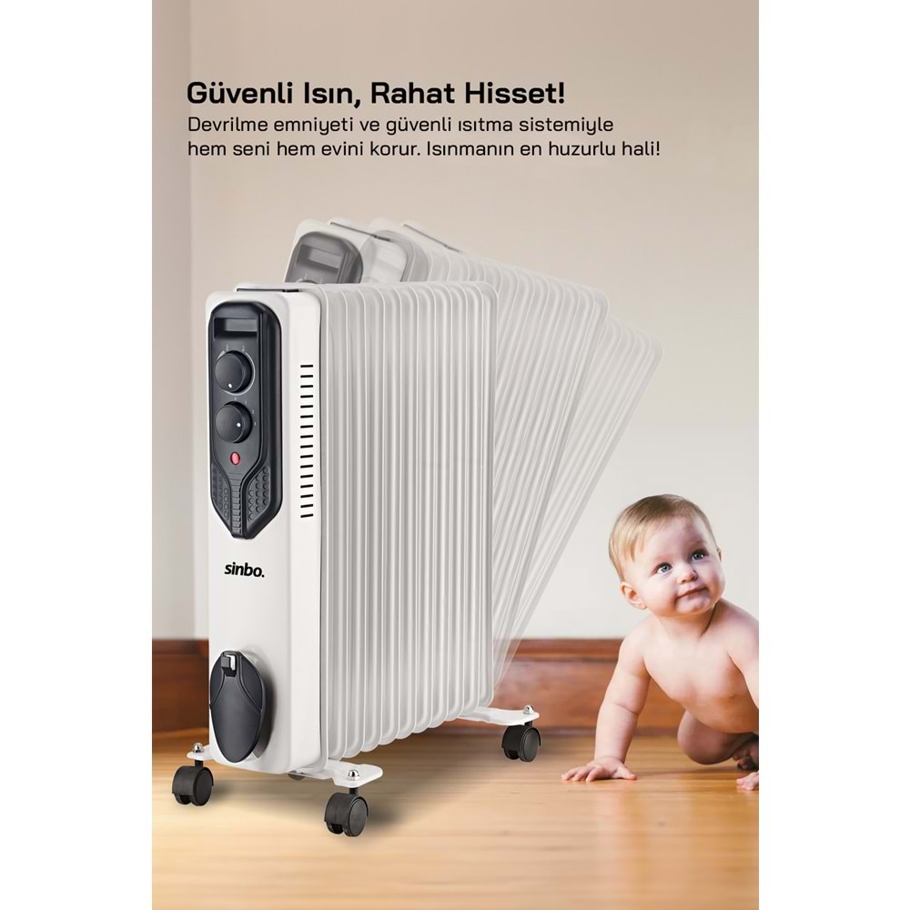 SİNBO YAĞLI RADYATÖR SFH 6938 11 DİLİM