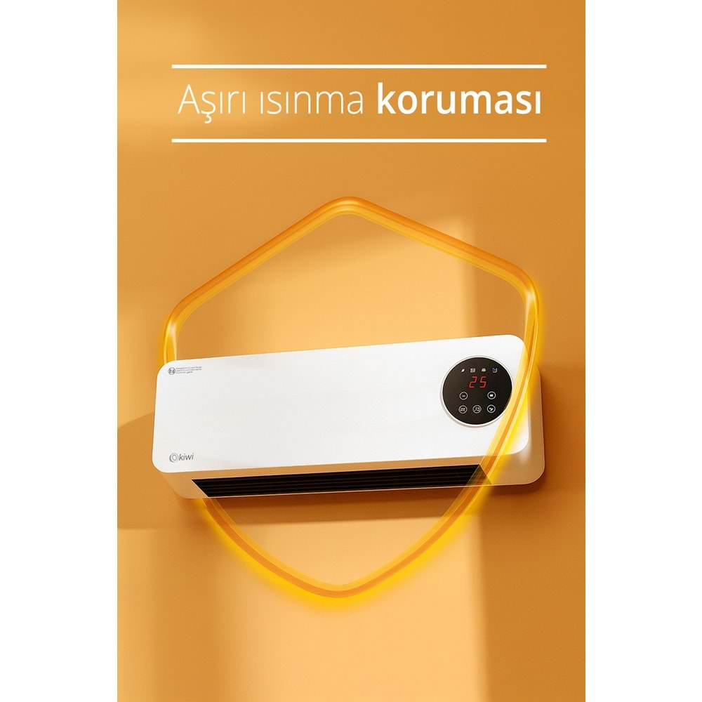 KİWİ KHT-8490 KLİMA TİPİ ISITICI FAN