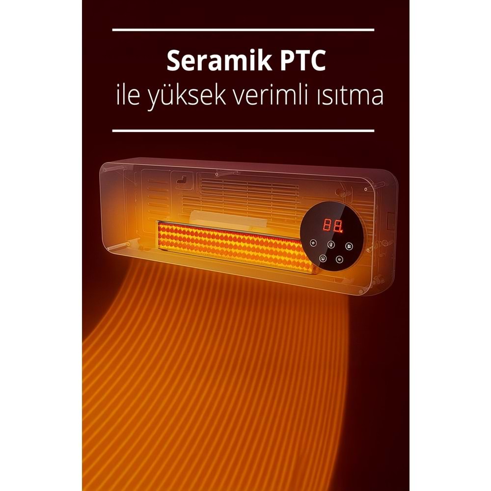 KİWİ KHT-8490 KLİMA TİPİ ISITICI FAN