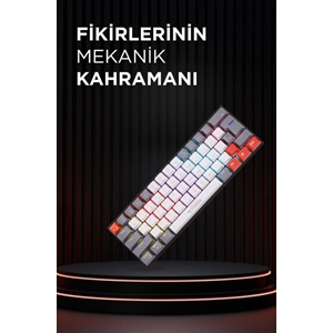 TORIMA WHITE RGB MECHANICAL WIRELESS KEYBOARD TK-11