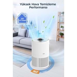 SINBO SAP-5507 HEPA H13 FİLTRELİ HAVA TEMİZLEYİCİ BEYAZ-GRİ