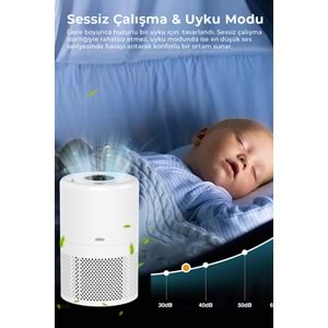 SINBO SAP-5507 HEPA H13 FİLTRELİ HAVA TEMİZLEYİCİ BEYAZ-GRİ