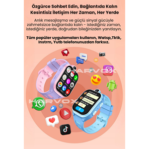 HARVOX ANDROİD ÇOCUK SAAT 4G PRO+ HX 4G PRO ANDROİD+