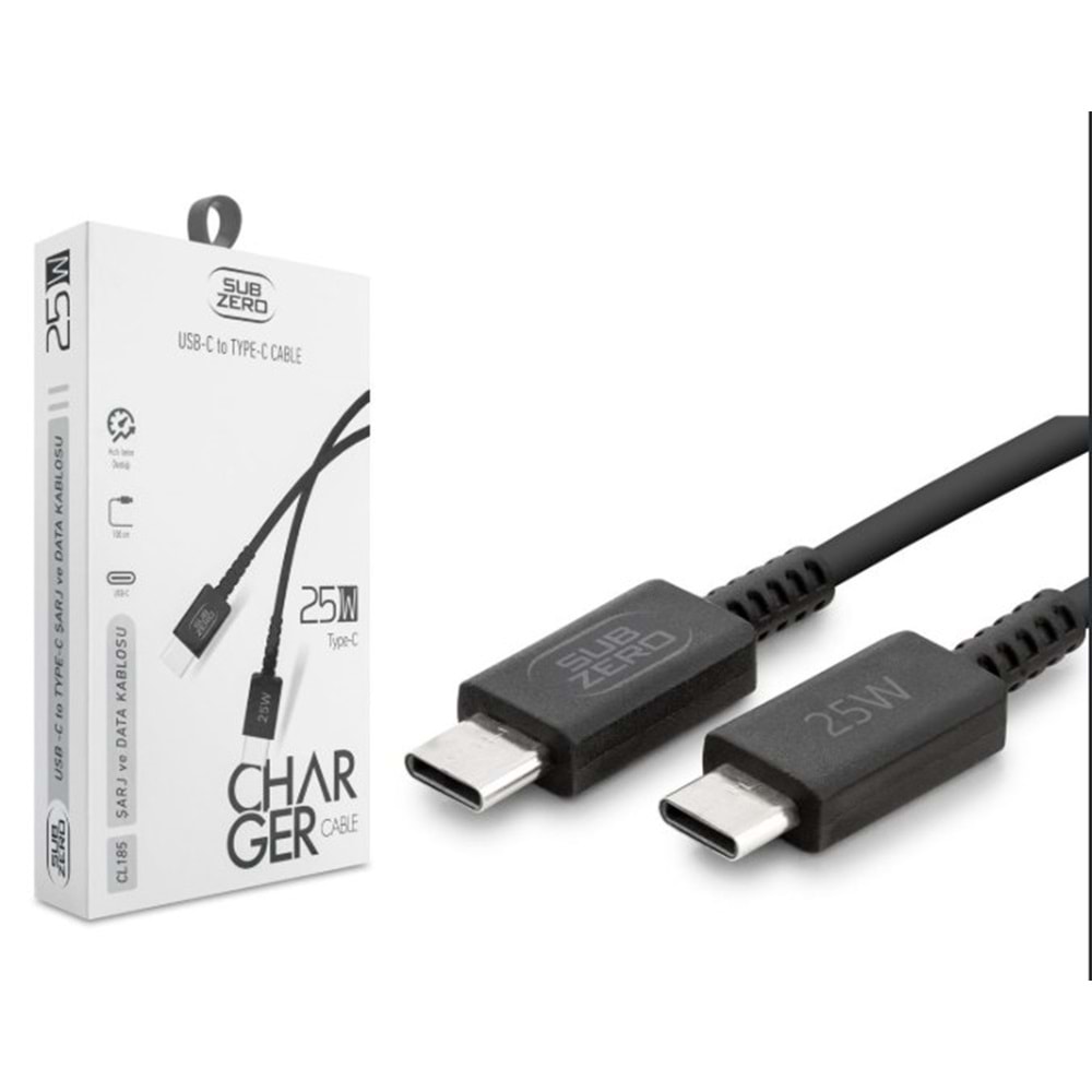 SUBZERO CL185 25W TYPE-C TYPE-C KABLO